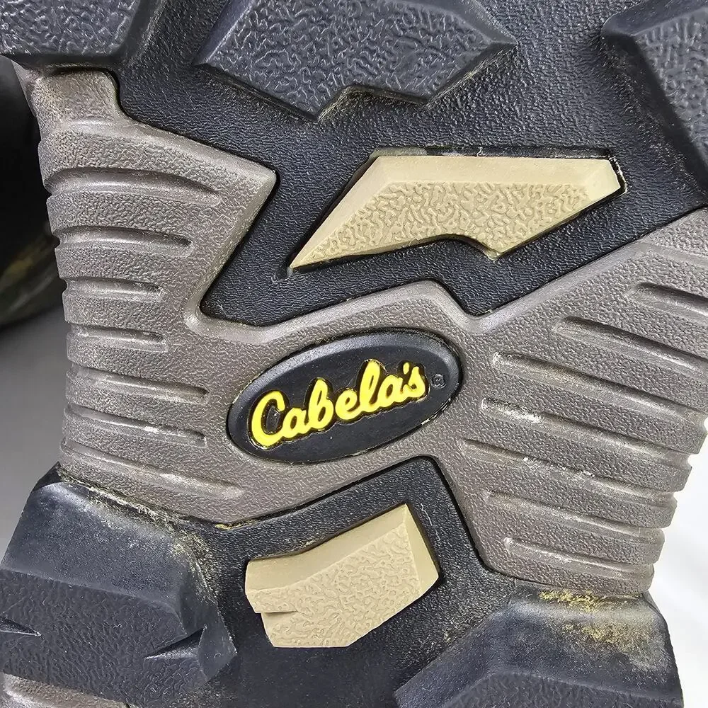 Cabelas Instinct Rubber Hunting Boots Mens 9 M Realtree Camo Waterproof 83234